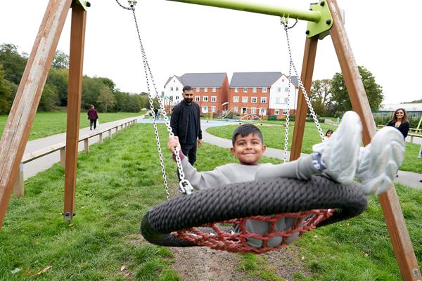 Child on Swing