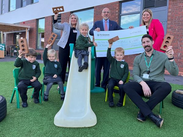  School Children Receiving Donation