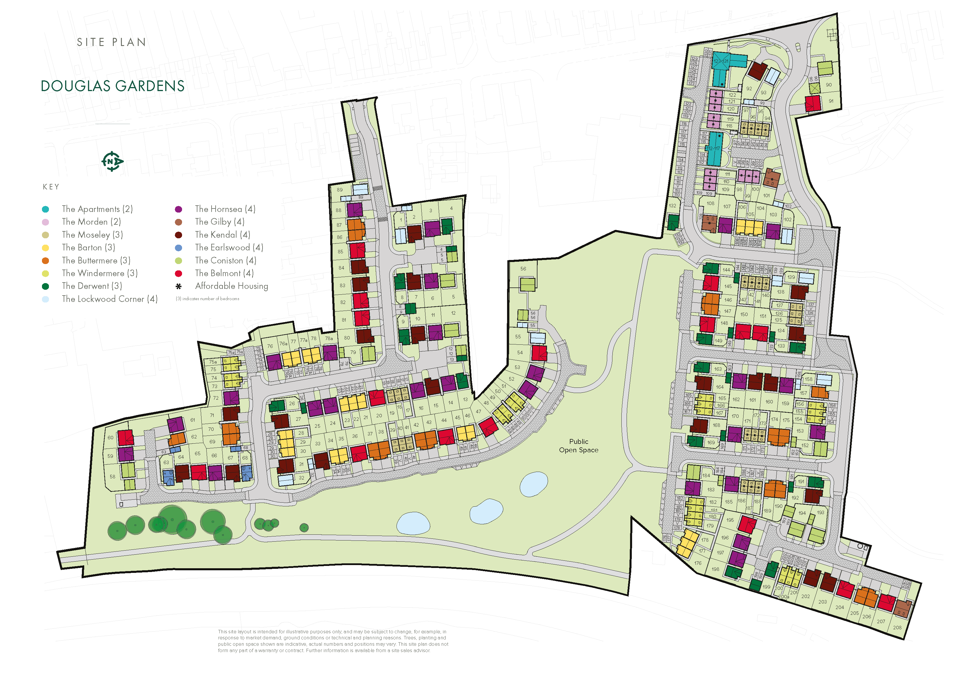 Site Plan - Douglas Gardens - Preston